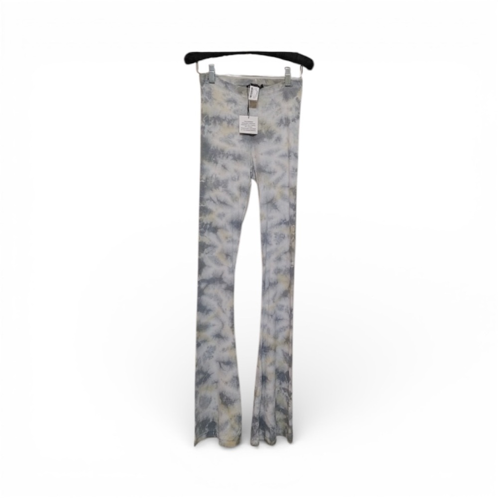 NWT Zara Tie-Dye Flare Leggings Women’s Size Medium Long Tights 95% Cotton - Picture 2 of 6